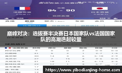巅峰对决：选拔赛半决赛日本国家队vs法国国家队的高潮迭起较量